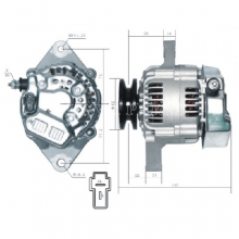  Alternator For Kubota L3710HSTC 16615-64011 16615-64012 3A611-74011 - Kubota